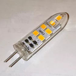 Mini żarówka diodowa LED SMD G4 3W/12V zimna lub ciepła 10mm x 35mm