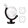 Karafka do whisky globus 2 szklanki zestaw dekoracyjny i elegancki-5907451377994