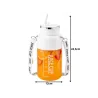 Bidon blender butelka usb 1200ml kubek do smoothie shaker ze słomką paskiem-5907451389959