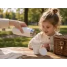 Składany kubek silikonowy z pokrywką 200 ml turystyczny na biwak plażę-5907451383827