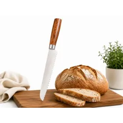 Zestaw noży kuchennych 5 noży obieraczka srebrne ostrza ostre noże stalowe-5907451383698