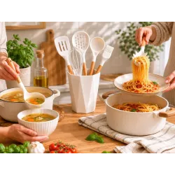Przybory kuchenne silikonowe zestaw przyborów kuchennych akcesoria 11 el-5907451383612