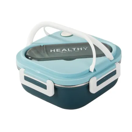 Śniadaniówka z przegródkami pojemnik sztućce lunchbox do mikrofali 1000ml-5907451378793