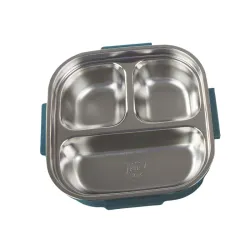 Śniadaniówka z przegródkami pojemnik sztućce lunchbox do mikrofali 1000ml-5907451378793