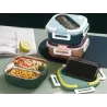 Śniadaniówka z przegródkami pojemnik sztućce lunchbox do mikrofali 1000ml-5907451378793
