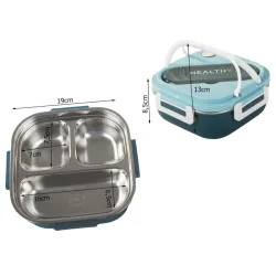 Śniadaniówka z przegródkami pojemnik sztućce lunchbox do mikrofali 1000ml-5907451378793