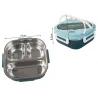 Śniadaniówka z przegródkami pojemnik sztućce lunchbox do mikrofali 1000ml-5907451378793