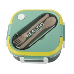 Śniadaniówka z przegródkami pojemnik sztućce lunchbox do mikrofali 1000ml-5907451378816
