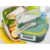 Śniadaniówka z przegródkami pojemnik sztućce lunchbox do mikrofali 1000ml-5907451378816