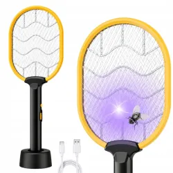 Elektryczna łapka na komary muchy owady ćmy usb lampa uv rakieta-5907451383131