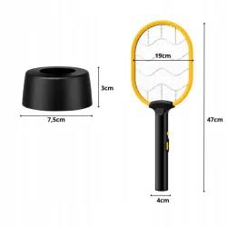 Elektryczna łapka na komary muchy owady ćmy usb lampa uv rakieta-5907451383131