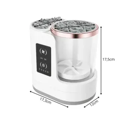 Elektryczna maszyna do czyszczenia pędzli do makijażu z suszarką-5907451382899