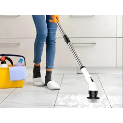 Mop obrotowy elektryczna szczotka do czyszczenia 9 różnych końcówek-5907451364352