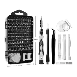 Zestaw precyzyjnych śrubokrętów torx wkrętaki 115w1 dla amatorów-5907451330326