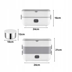 Elektryczny lunch box podgrzewacz do jedzenia termos 200w 4 pojemniki-5907451389737