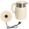 Czajnik 1500w mały 1.4l elektryczny retro beżowy vintage stalowy-5907451389607