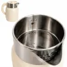 Czajnik 1500w mały 1.4l elektryczny retro beżowy vintage stalowy-5907451389607