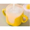 Kubek niekapek dla dziecka do picia silikonowe uchwyty 300ml ze słomką-5907451391754
