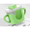 Kubek niekapek dla dziecka do picia silikonowe uchwyty 300ml ze słomką-5907451391747