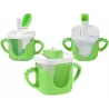 Kubek niekapek dla dziecka do picia silikonowe uchwyty 300ml ze słomką-5907451391747