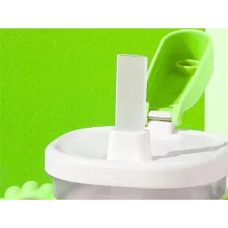 Kubek niekapek dla dziecka do picia silikonowe uchwyty 300ml ze słomką-5907451391747
