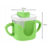 Kubek niekapek dla dziecka do picia silikonowe uchwyty 300ml ze słomką-5907451391747