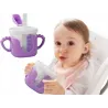 Kubek niekapek dla dziecka do picia silikonowe uchwyty 300ml ze słomką-5907451391730
