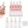 Zestaw butelek podróżnych pojemniki 4x50ml na kosmetyki organizer-5907451382547