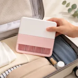 Zestaw butelek podróżnych pojemniki 4x50ml na kosmetyki organizer-5907451382547