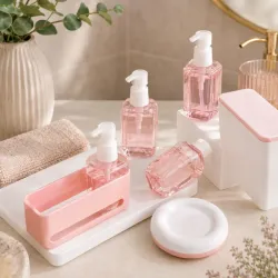 Zestaw butelek podróżnych pojemniki 4x50ml na kosmetyki organizer-5907451382547