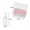 Zestaw butelek podróżnych pojemniki 4x50ml na kosmetyki organizer-5907451382547
