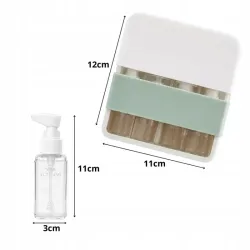 Zestaw butelek podróżnych pojemniki 4x50ml na kosmetyki organizer-5907451382554