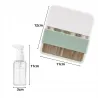 Zestaw butelek podróżnych pojemniki 4x50ml na kosmetyki organizer-5907451382554