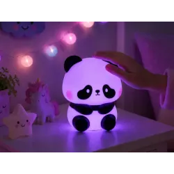 Lampka nocna silikonowa panda RGB dla dzieci dotykowa akumulatorowa-5907451381816