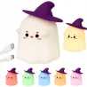 Lampka nocna led duszek dekoracja halloween rgb dotykowa silikonowa-5907451381809