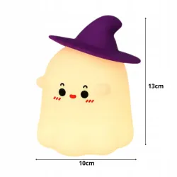 Lampka nocna led duszek dekoracja halloween rgb dotykowa silikonowa-5907451381809