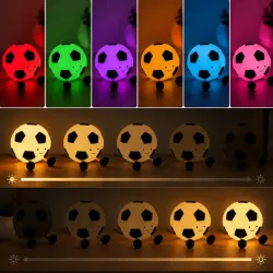 Lampka led piłka nożna silikonowa miękka kolorowa usb rgb dotykowa-5907451381786