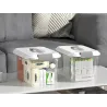 Pojemnik do przechowywania z pokrywą uchwyt zamknięcie duży pojemność 20l-5907451390689