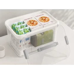 Pojemnik do przechowywania z pokrywą uchwyt zamknięcie duży pojemność 20l-5907451390689
