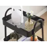 Półka kuchenna łazienkowa szafka na kółkach regał metalowa trzy poziomy 3-5907451390528