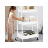 Półka kuchenna łazienkowa szafka na kółkach regał metalowa 3 poziomy-5907451390535