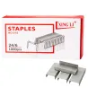 Zszywki biurowe metalowe 24/6 do zszywacza 1000 szt srebrne do szkoły-5907451388013