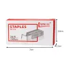 Zszywki biurowe metalowe 24/6 do zszywacza 1000 szt srebrne do szkoły-5907451388013