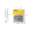 Spinacze biurowe okrągłe srebrne 70 szt metalowe 31mm do dokumentów-5907451387955