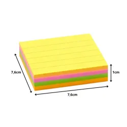 Karteczki samoprzylepne liniowane 100 kartek notes sticky-5907451387795