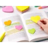 Karteczki samoprzylepne serce serduszko 100 szt notatki sticky notesik mały-5907451387788