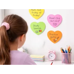 Karteczki samoprzylepne serce serduszko 100 szt notatki sticky notesik mały-5907451387788