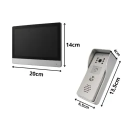 Wideodomofon video domofon do furtki bramy menu pl lcd wifi nocny IR-5907451385968
