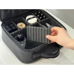 Kuferek na kosmetyki kosmetyczka podróżna organizer szkatułka lusterko-5907451380697