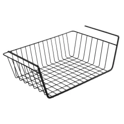 Kosz podwieszany pod półkę kosz metalowy organizer biały koszyk-5907451371398